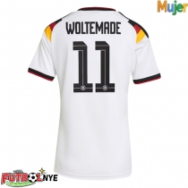 Camiseta Alemania Nick Woltemade #11 Primera Equipación para mujer Mundial 2026 manga corta